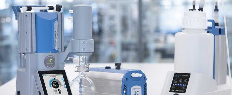 Collection of VACUUBRAND products PC 3001 VARIO select, ME 1C and BVC professional